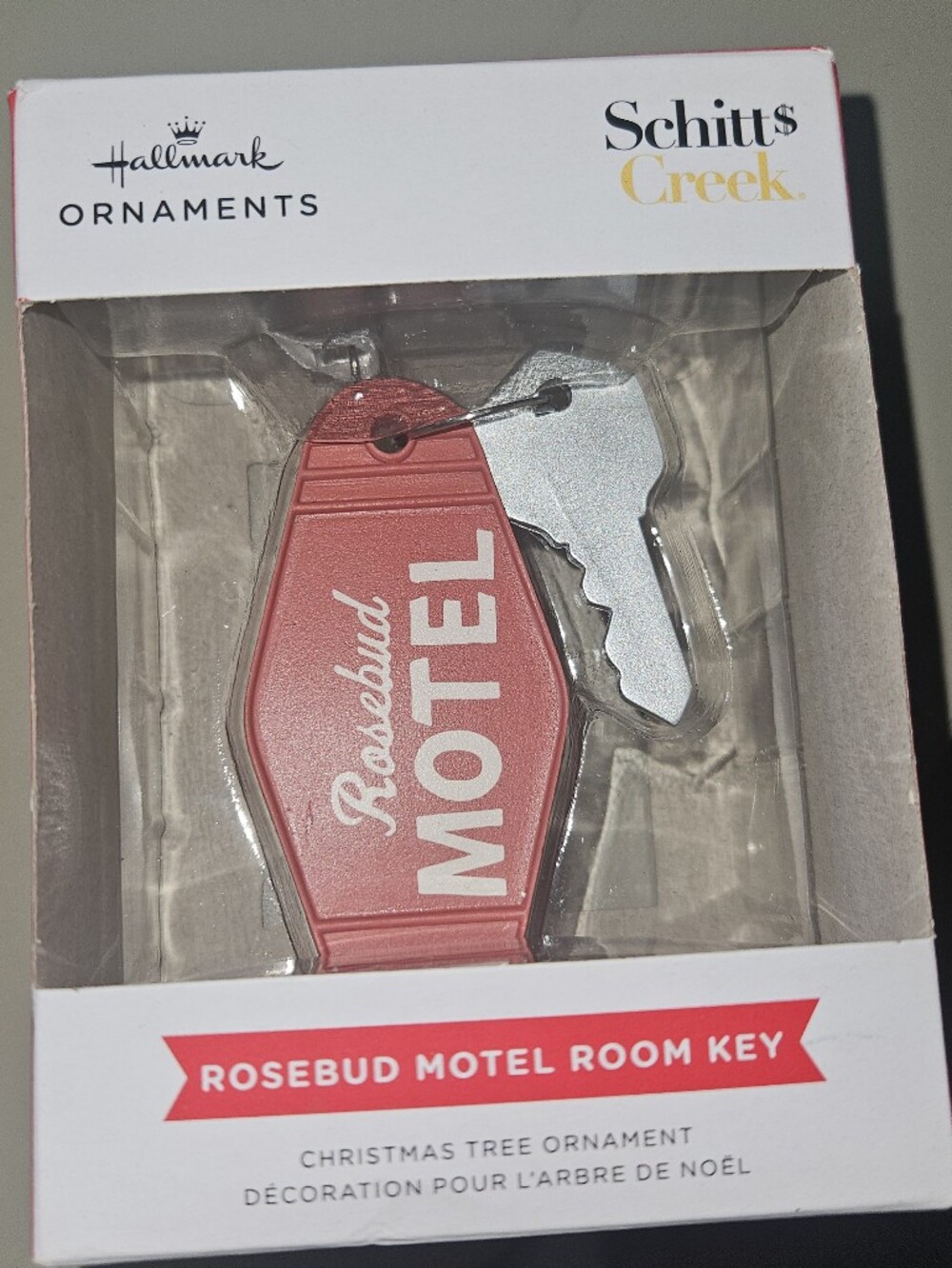 2022 Hallmark Christmas Ornament Schitt's Creek Rosebud Motel Room Key